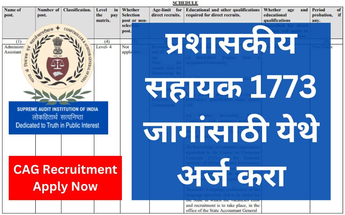 CAG Bharti 2023