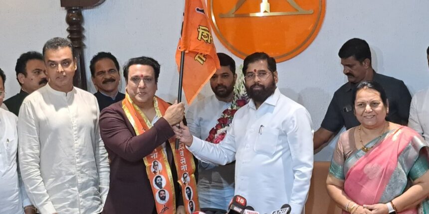 actor govinda joins eknath shindes shivsena