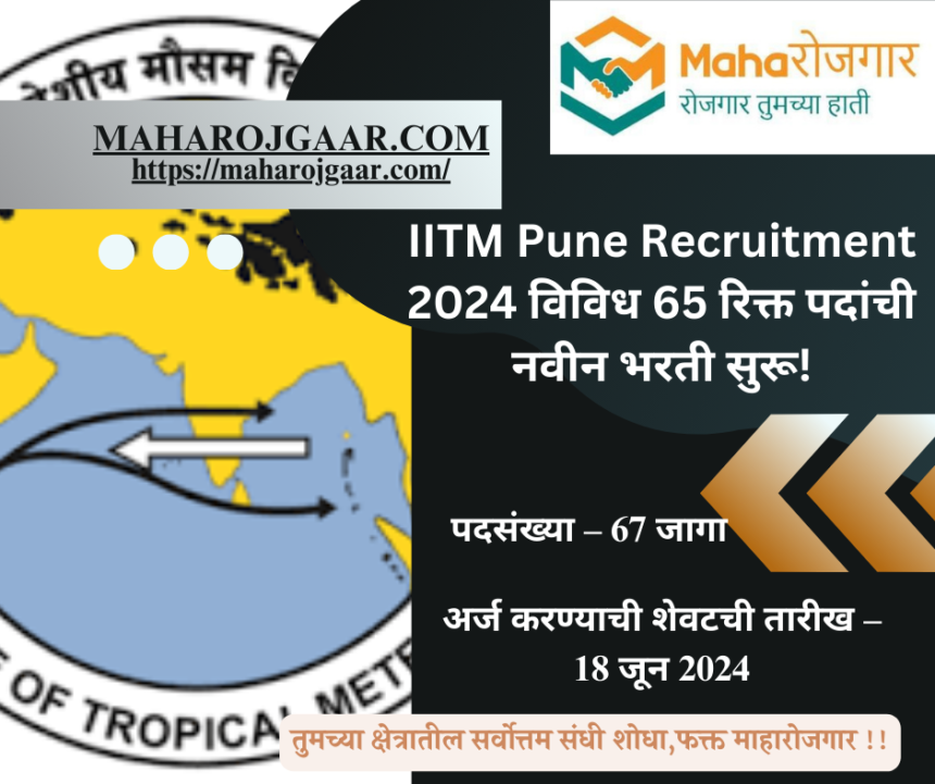 IITM Pune Recruitment 2024